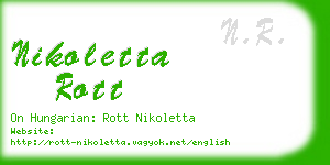 nikoletta rott business card